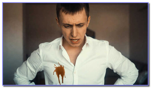 Пятно кофе на рубашке