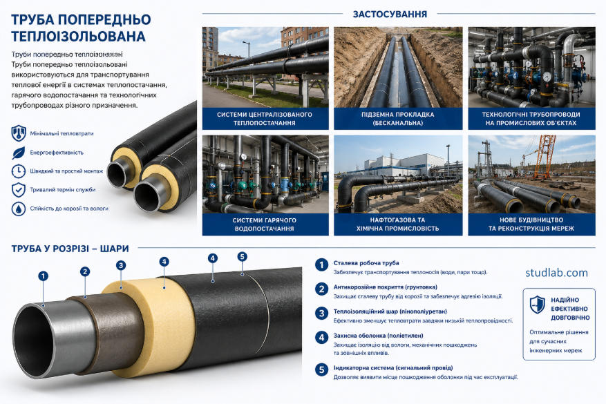 Труба теплоізольована