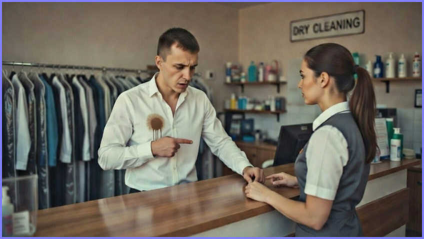 выводят пятна от кофе в химчистке